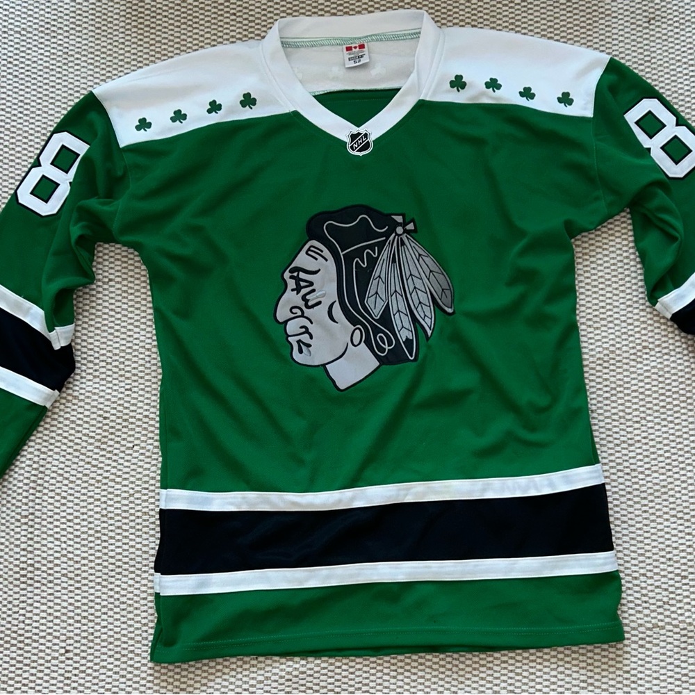 Chicago Blackhawks Patrick Kane St. Patrick's Day Jersey